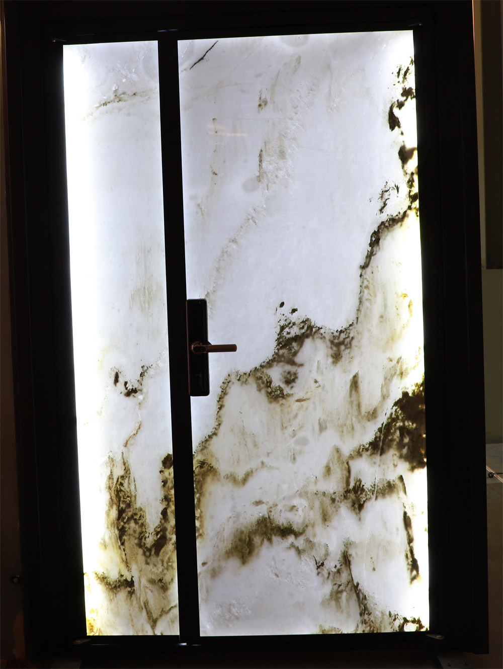 Landscape Painting LED Natural Stone Door 396