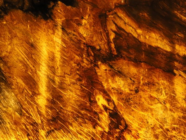 Golden Flame LED Stone Panel