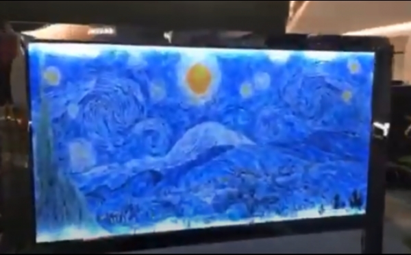 LED luminous marble-Van Gogh paintings